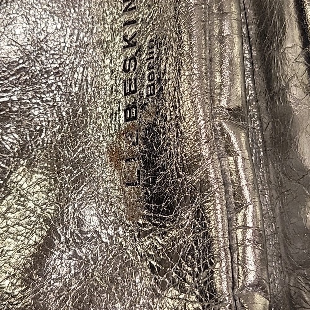 Liebeskind Metallic Silver Crossbody with Green Trim - Picture 3 of 5
